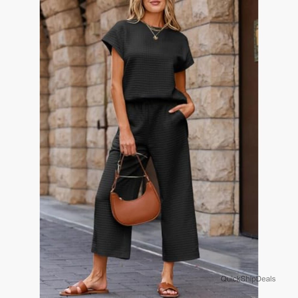 Polyester Elastane Two Piece Sweatsuit Lounge Set - image 6